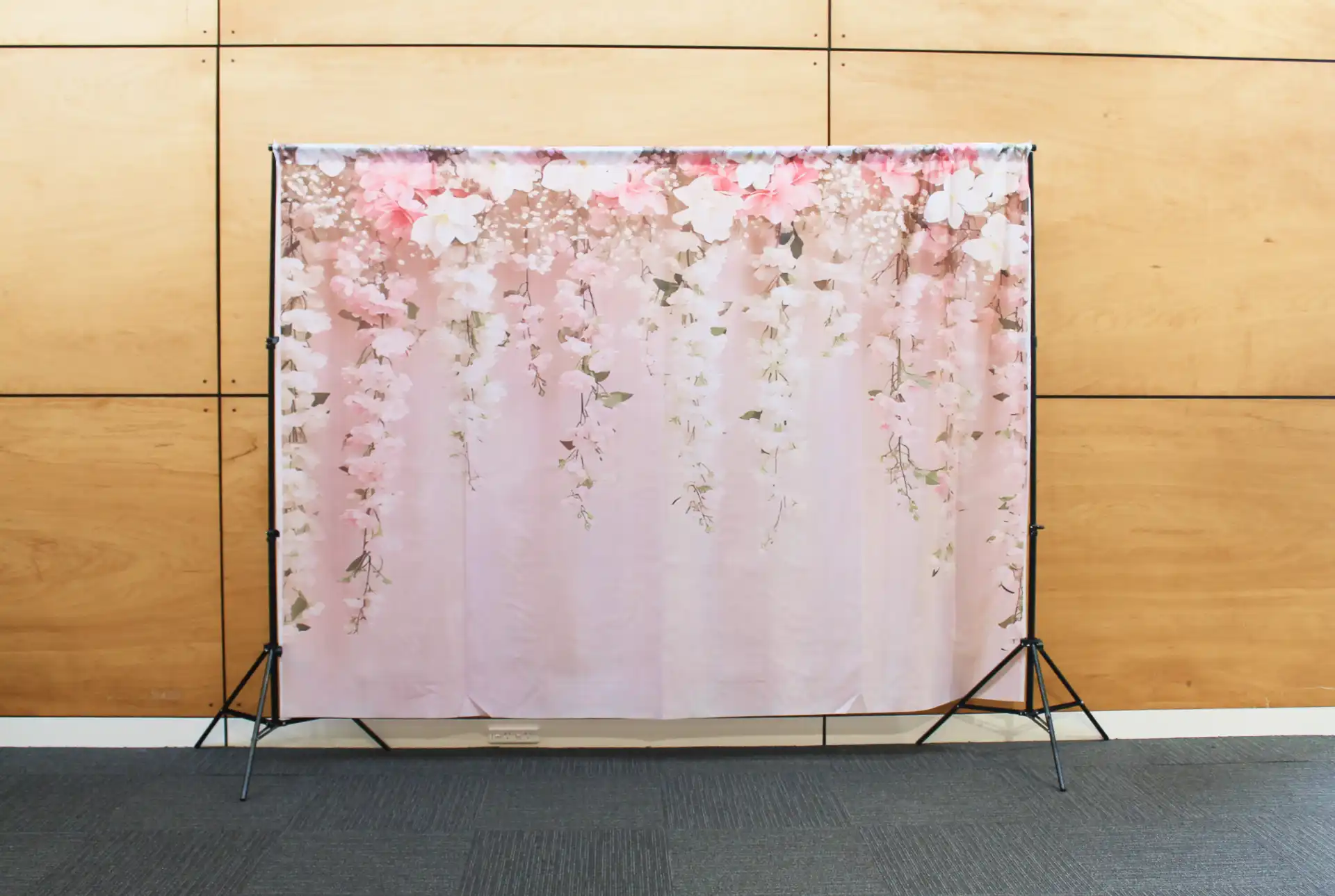 pink flowers backdrop glowframestudio perth wa